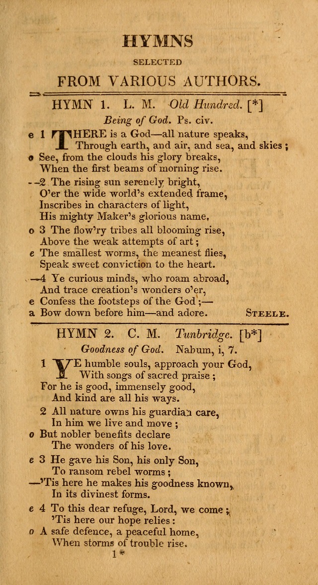 Select Hymns, The Third Part of Christian Psalmody. 3rd ed. page 5
