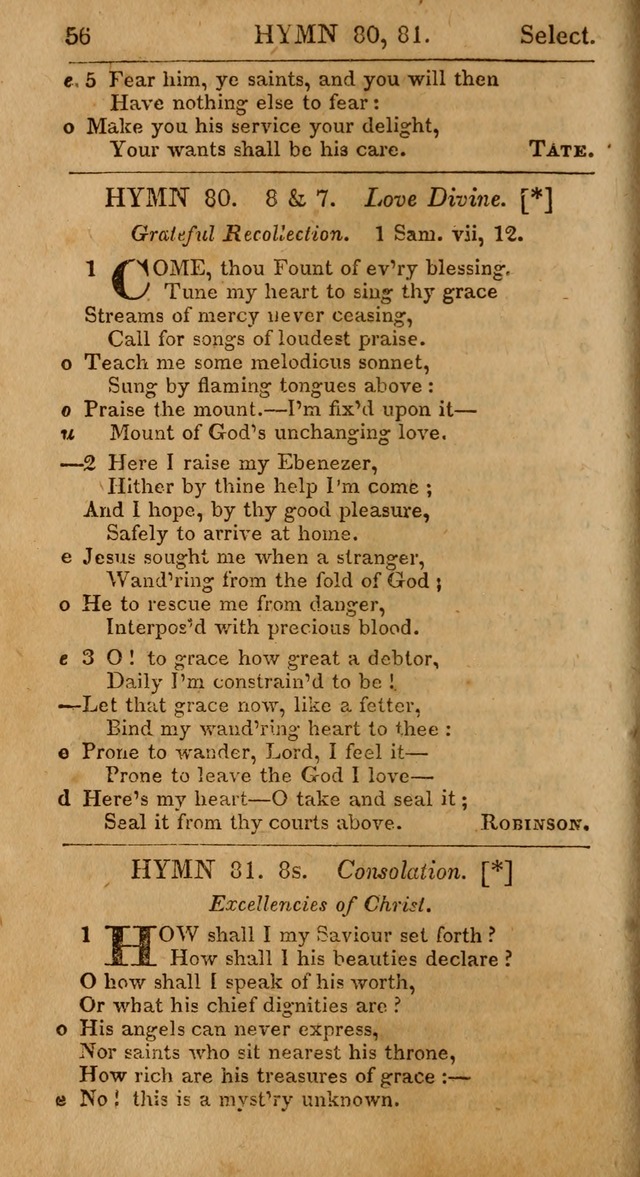 Select Hymns, The Third Part of Christian Psalmody. 3rd ed. page 56