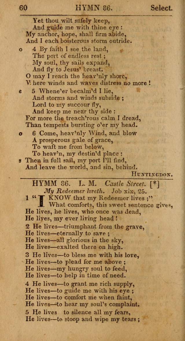 Select Hymns, The Third Part of Christian Psalmody. 3rd ed. page 60