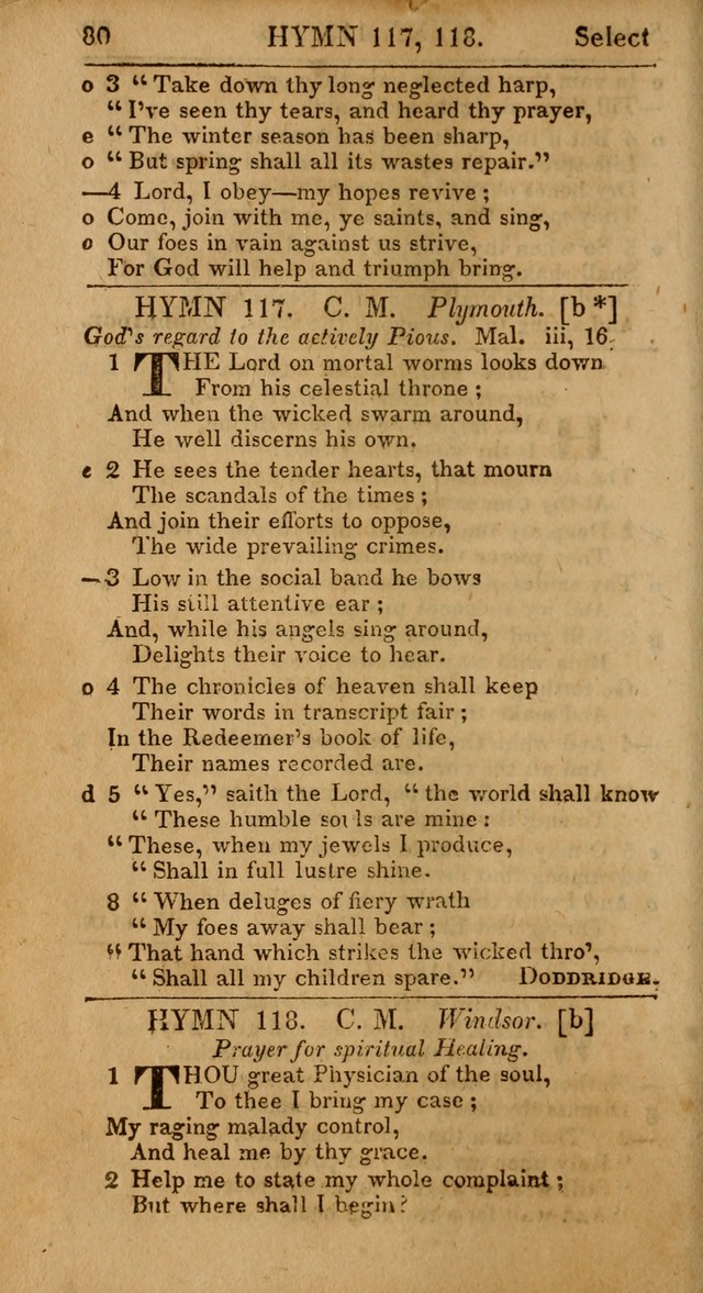 Select Hymns, The Third Part of Christian Psalmody. 3rd ed. page 80
