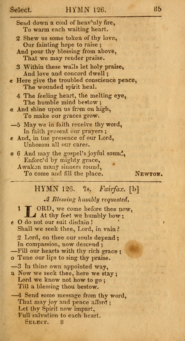 Select Hymns, The Third Part of Christian Psalmody. 3rd ed. page 85