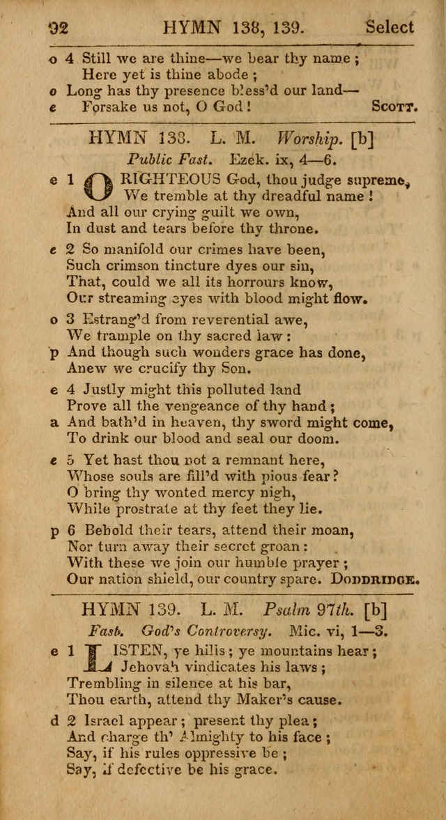 Select Hymns, The Third Part of Christian Psalmody. 3rd ed. page 92