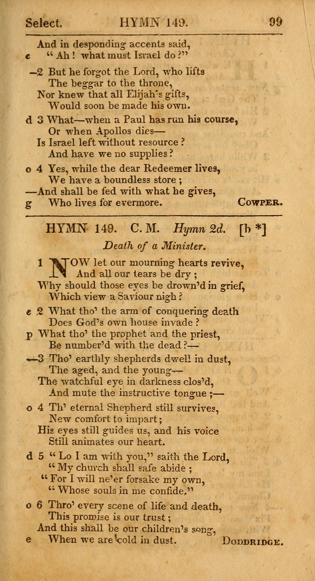 Select Hymns, The Third Part of Christian Psalmody. 3rd ed. page 99