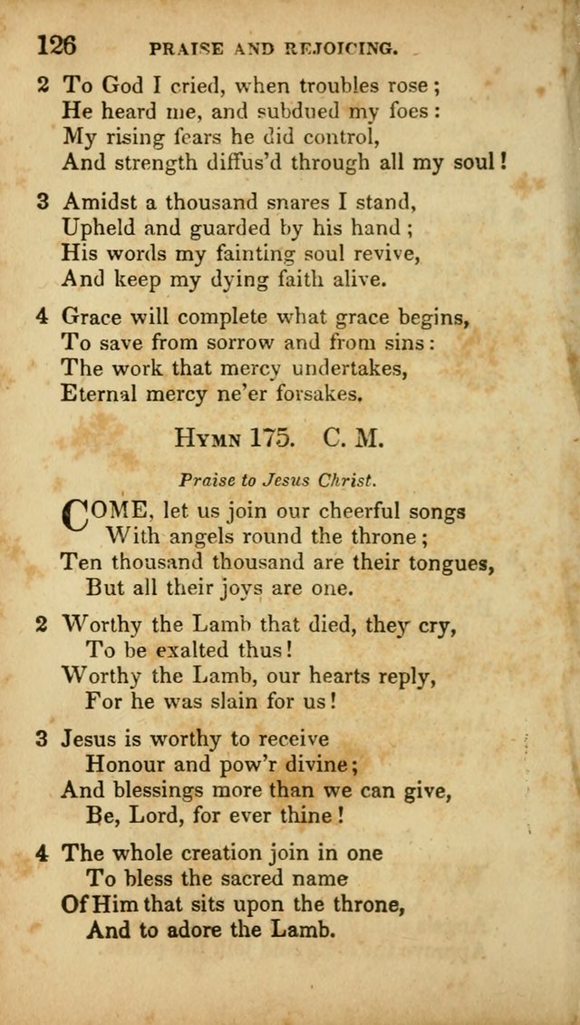 A Selection of Hymns for the Use of Social Religious Meetings and for Private Devotions. 7th ed. page 126