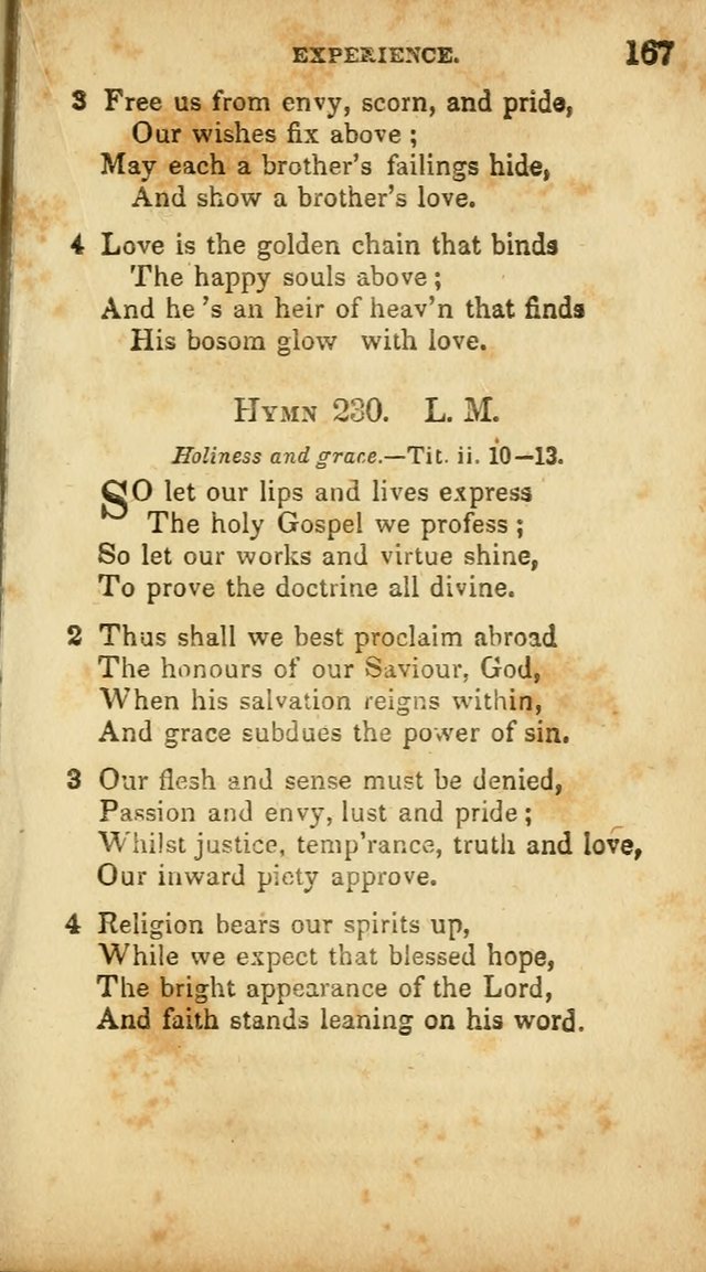 A Selection of Hymns for the Use of Social Religious Meetings and for Private Devotions. 7th ed. page 167