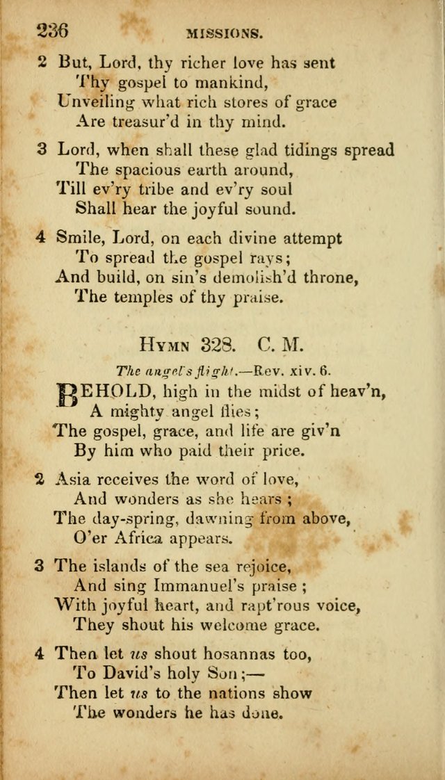 A Selection of Hymns for the Use of Social Religious Meetings and for Private Devotions. 7th ed. page 236