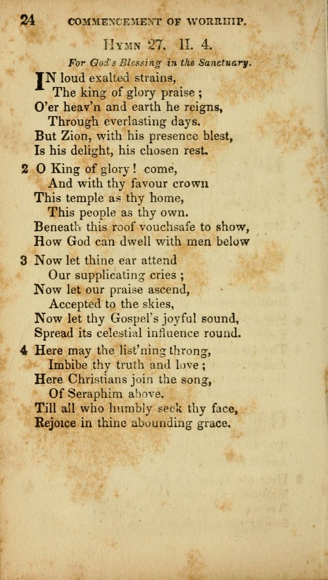 A Selection of Hymns for the Use of Social Religious Meetings and for Private Devotions. 7th ed. page 24