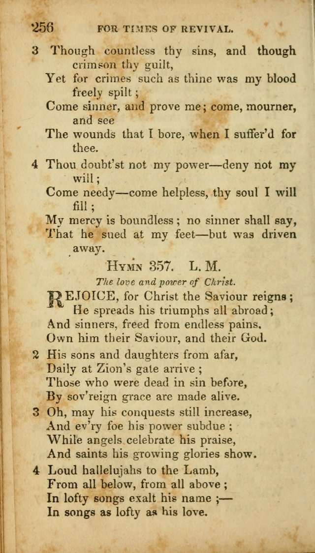 A Selection of Hymns for the Use of Social Religious Meetings and for Private Devotions. 7th ed. page 256