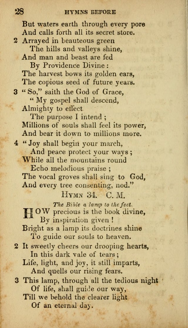 A Selection of Hymns for the Use of Social Religious Meetings and for Private Devotions. 7th ed. page 28
