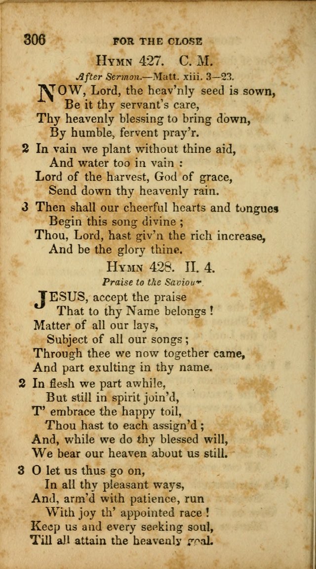 A Selection of Hymns for the Use of Social Religious Meetings and for Private Devotions. 7th ed. page 306