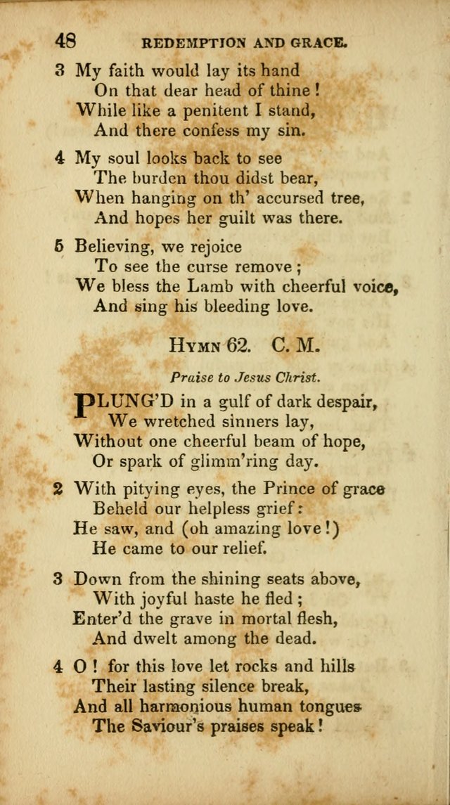 A Selection of Hymns for the Use of Social Religious Meetings and for Private Devotions. 7th ed. page 48