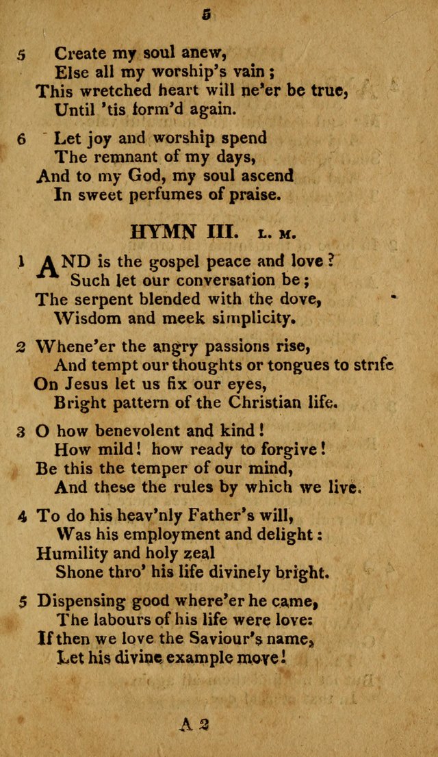 A Selection of Hymns, from Various Authors, Supplementary for the Use of Christians. 1st ed. page 10