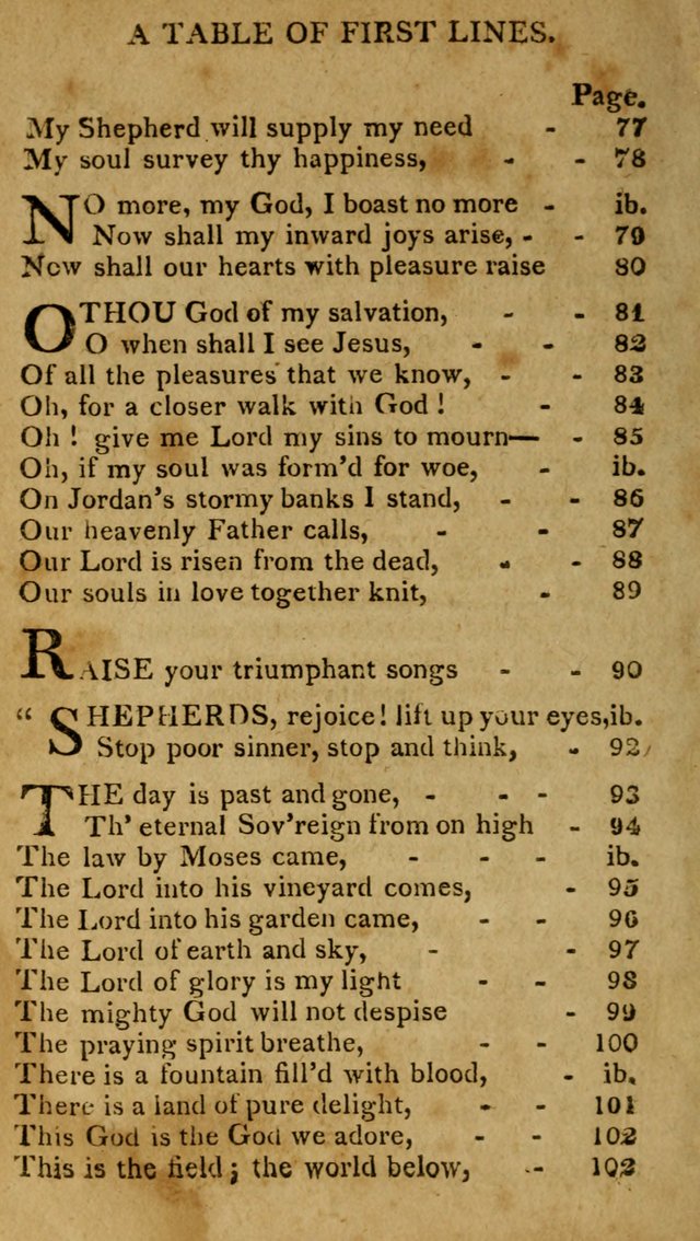 A Selection of Hymns, from Various Authors, Supplementary for the Use of Christians. 1st ed. page 127