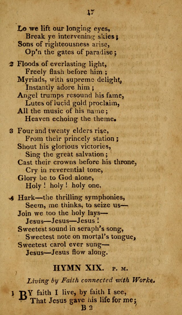 A Selection of Hymns, from Various Authors, Supplementary for the Use of Christians. 1st ed. page 22