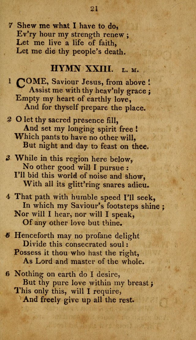 A Selection of Hymns, from Various Authors, Supplementary for the Use of Christians. 1st ed. page 26