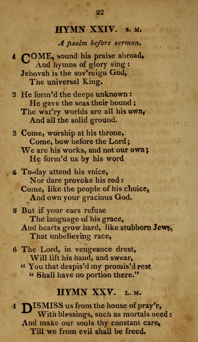 A Selection of Hymns, from Various Authors, Supplementary for the Use of Christians. 1st ed. page 27