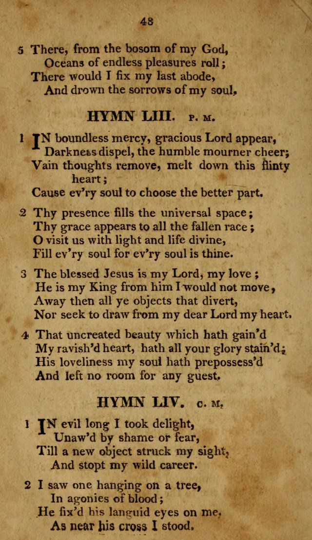 A Selection of Hymns, from Various Authors, Supplementary for the Use of Christians. 1st ed. page 53