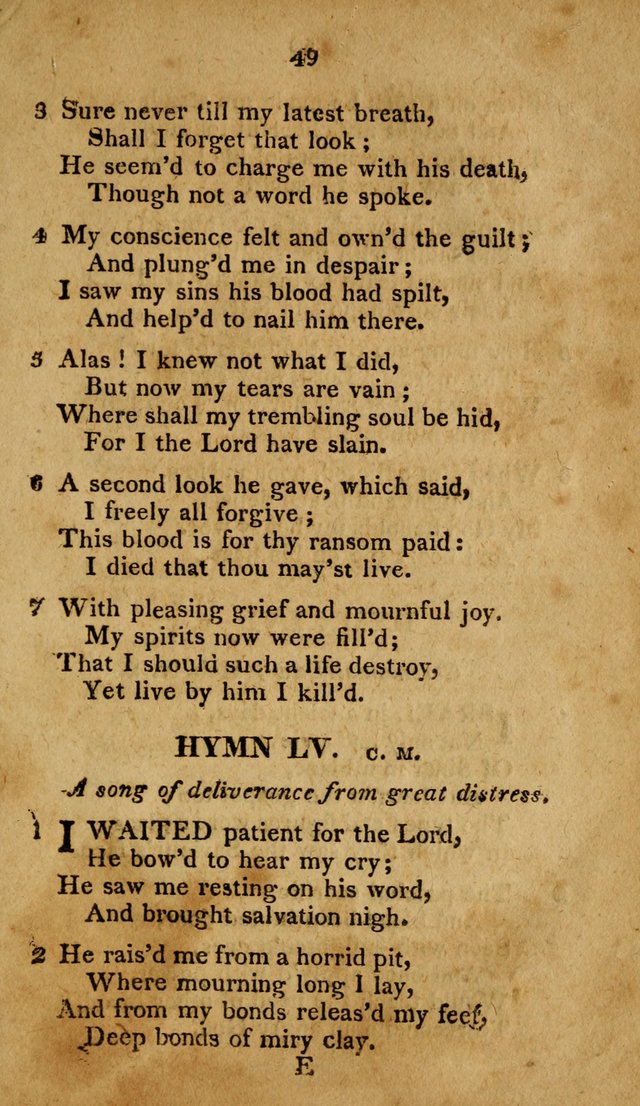 A Selection of Hymns, from Various Authors, Supplementary for the Use of Christians. 1st ed. page 54