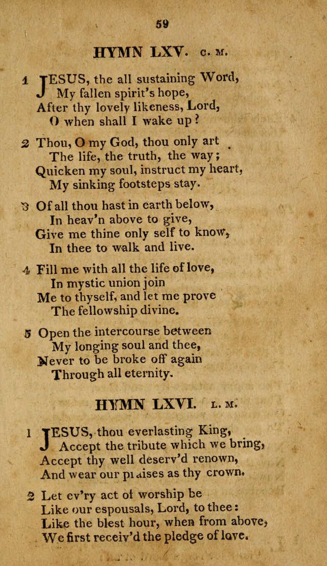 A Selection of Hymns, from Various Authors, Supplementary for the Use of Christians. 1st ed. page 64