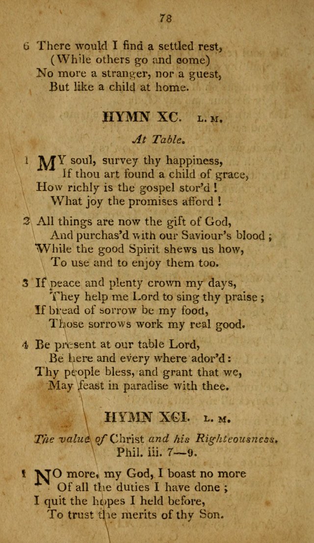 A Selection of Hymns, from Various Authors, Supplementary for the Use of Christians. 1st ed. page 83