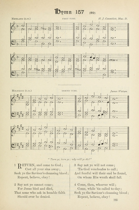 The Scottish Hymnal: (Appendix incorporated) with tunes for use in churches page 197