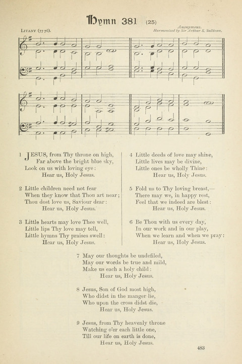 The Scottish Hymnal: (Appendix incorporated) with tunes for use in churches page 485