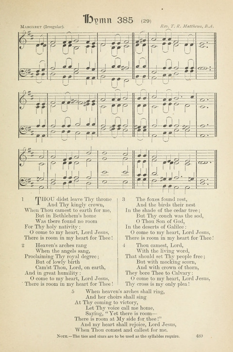 The Scottish Hymnal: (Appendix incorporated) with tunes for use in churches page 491