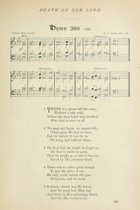 The Scottish Hymnal: (Appendix incorporated) with tunes for use in churches page 495