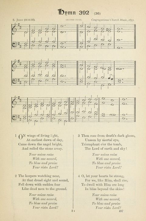 The Scottish Hymnal: (Appendix incorporated) with tunes for use in churches page 499