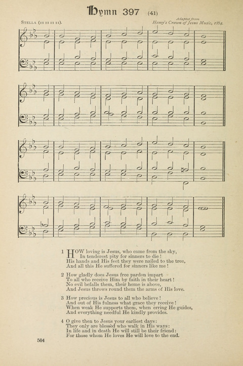 The Scottish Hymnal: (Appendix incorporated) with tunes for use in churches page 506