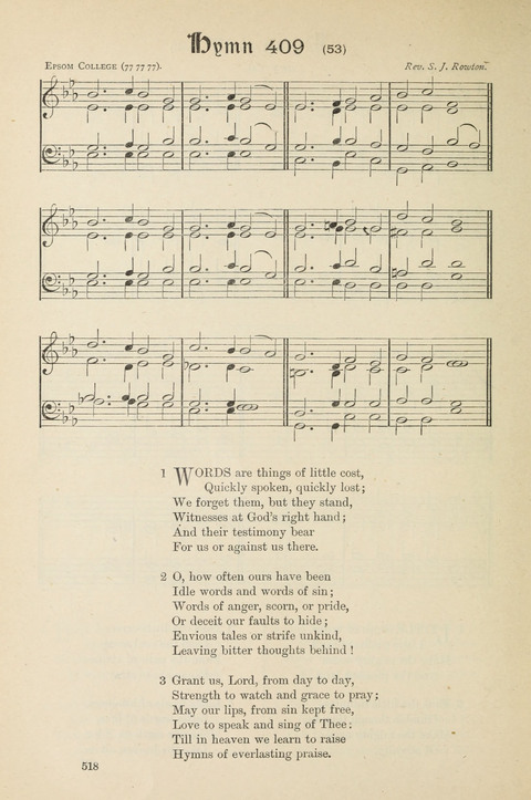 The Scottish Hymnal: (Appendix incorporated) with tunes for use in churches page 520