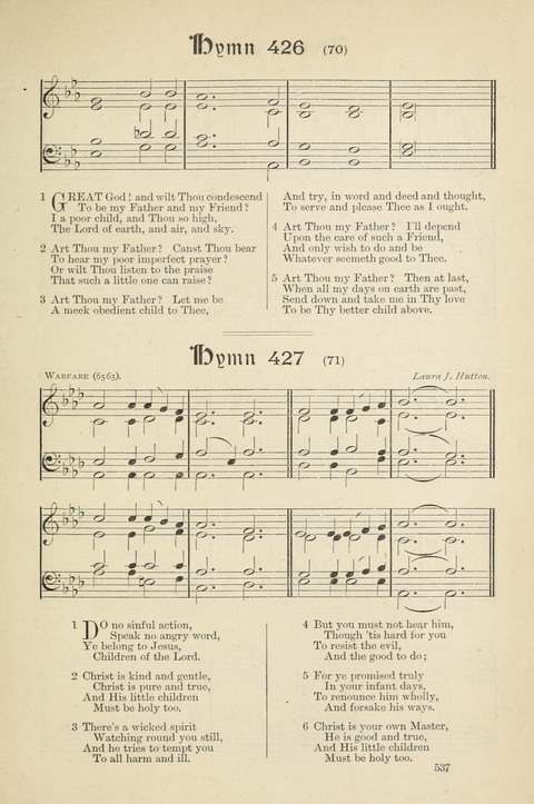 The Scottish Hymnal: (Appendix incorporated) with tunes for use in churches page 539