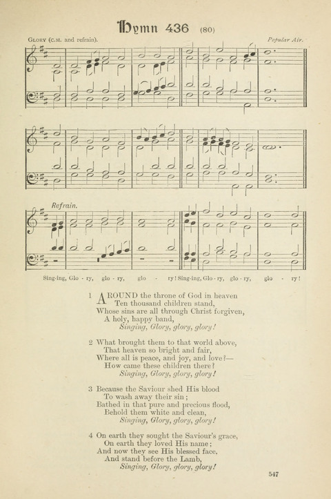 The Scottish Hymnal: (Appendix incorporated) with tunes for use in churches page 549