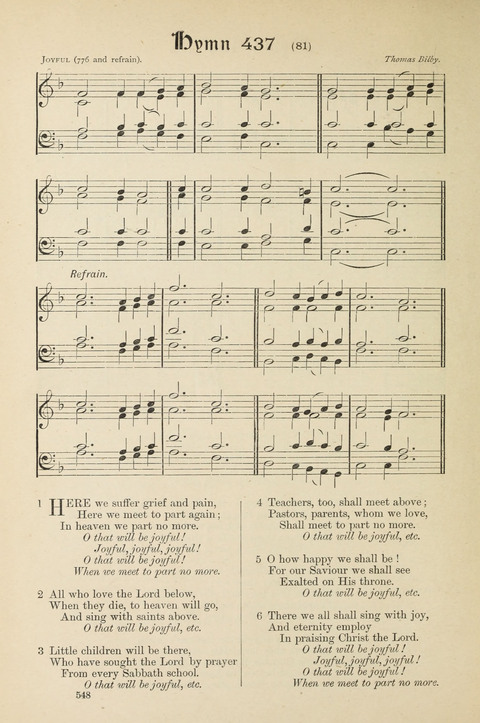 The Scottish Hymnal: (Appendix incorporated) with tunes for use in churches page 550