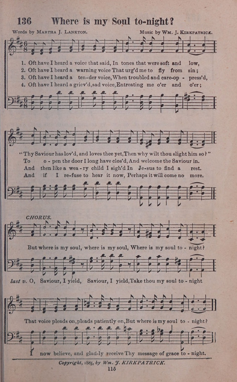 Songs of Joy and Gladness with Supplement page 115
