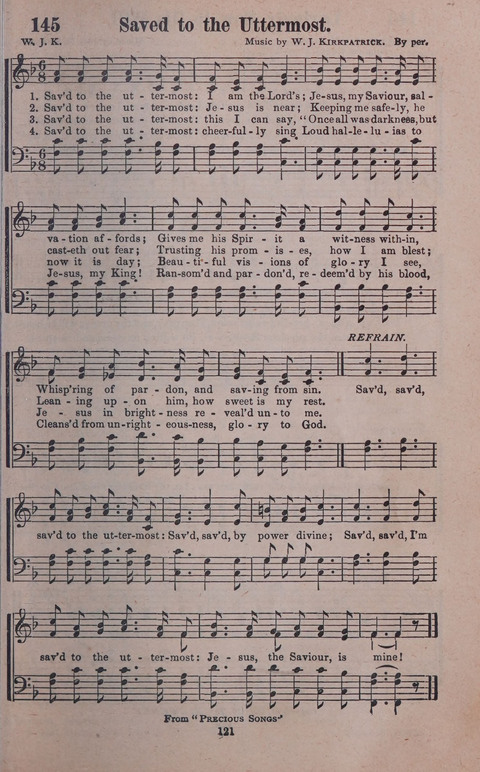 Songs of Joy and Gladness with Supplement page 121
