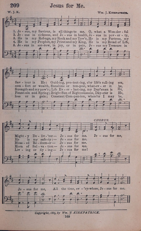 Songs of Joy and Gladness with Supplement page 167
