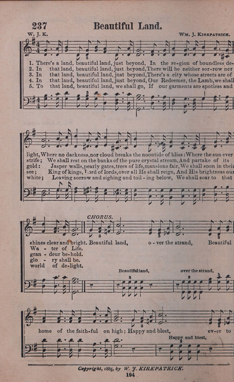 Songs of Joy and Gladness with Supplement page 192