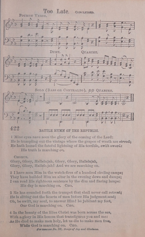 Songs of Joy and Gladness with Supplement page 293