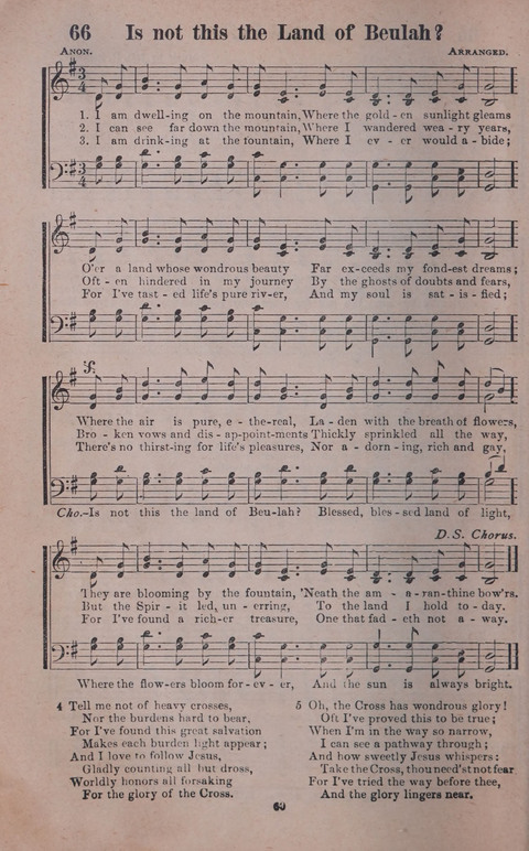 Songs of Joy and Gladness with Supplement page 60
