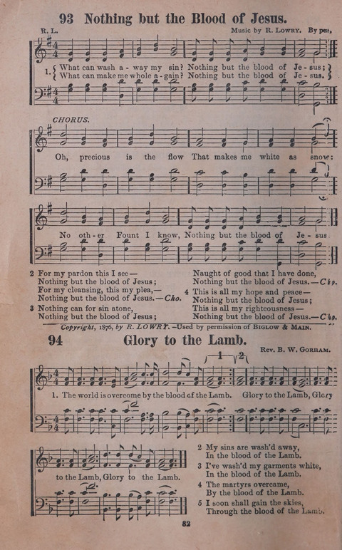 Songs of Joy and Gladness with Supplement page 82