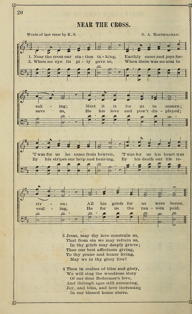 Sparkling Jewels for the Sunday School: a new collection of choice music page 20