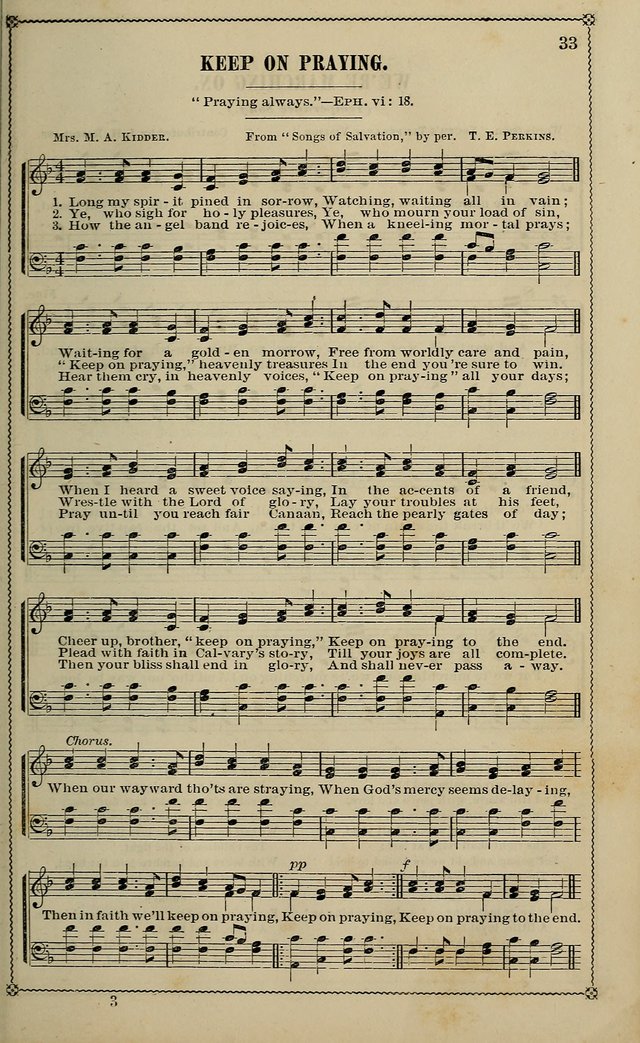 Sparkling Jewels for the Sunday School: a new collection of choice music page 33