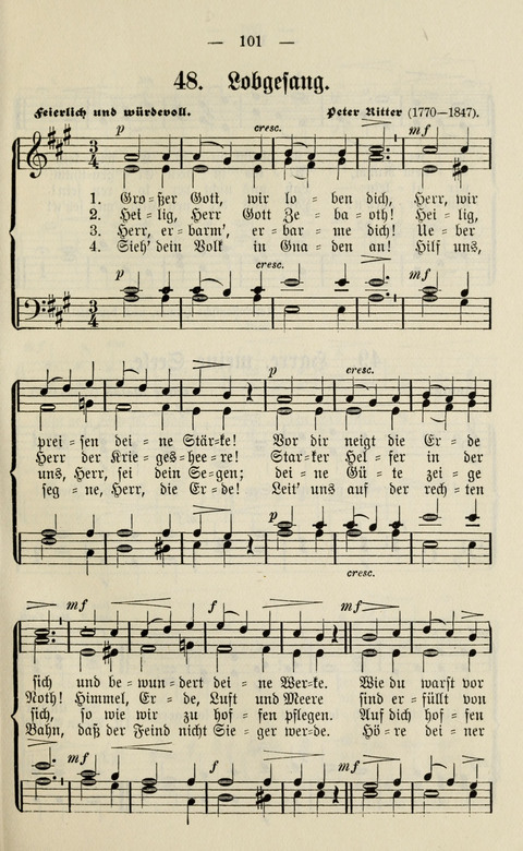Sammlung Kirchlicher Lieder: für den Gemischten Chor. Liederbuch für Kirche, Schule und Haus page 101