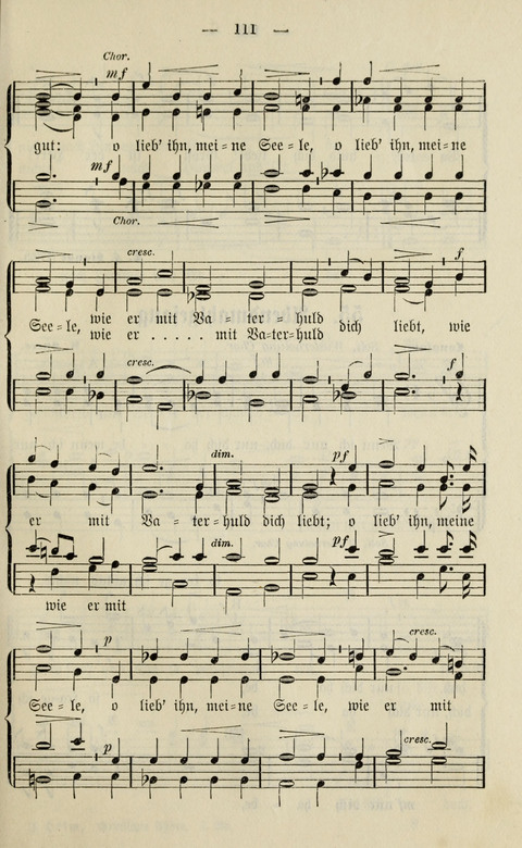 Sammlung Kirchlicher Lieder: für den Gemischten Chor. Liederbuch für Kirche, Schule und Haus page 111