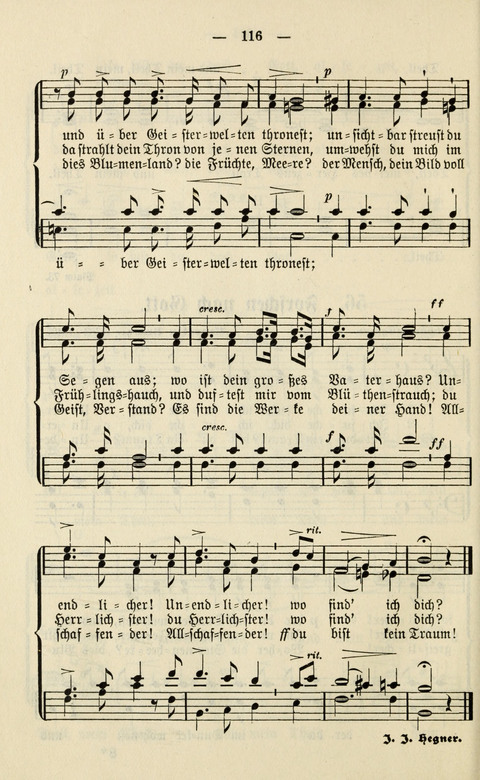 Sammlung Kirchlicher Lieder: für den Gemischten Chor. Liederbuch für Kirche, Schule und Haus page 116