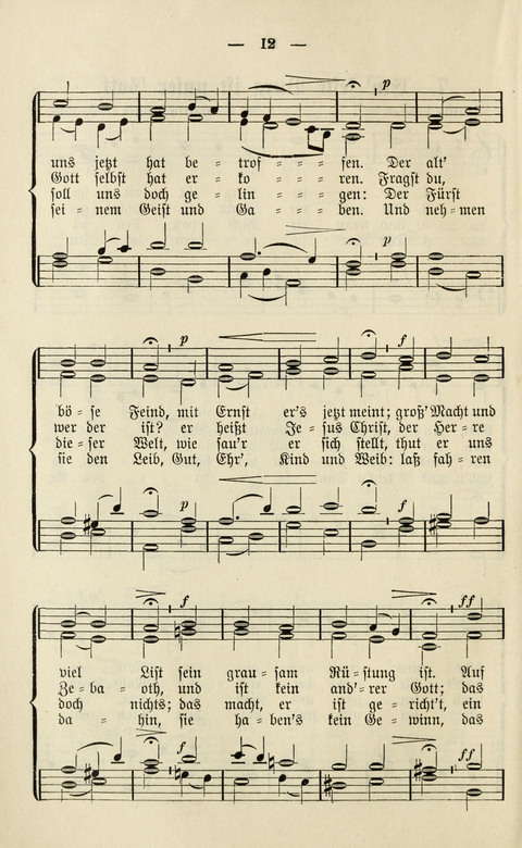 Sammlung Kirchlicher Lieder: für den Gemischten Chor. Liederbuch für Kirche, Schule und Haus page 12