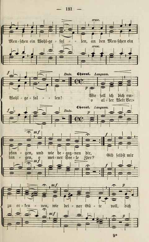 Sammlung Kirchlicher Lieder: für den Gemischten Chor. Liederbuch für Kirche, Schule und Haus page 131