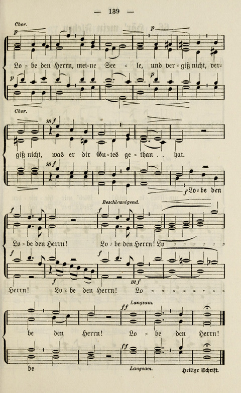 Sammlung Kirchlicher Lieder: für den Gemischten Chor. Liederbuch für Kirche, Schule und Haus page 139