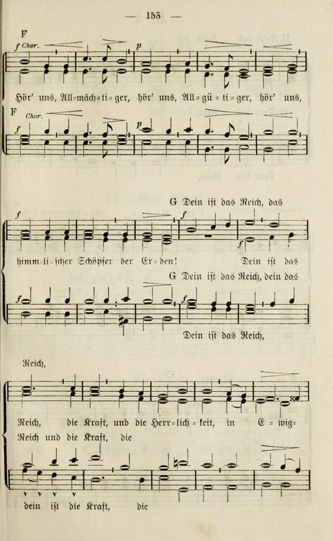 Sammlung Kirchlicher Lieder: für den Gemischten Chor. Liederbuch für Kirche, Schule und Haus page 153